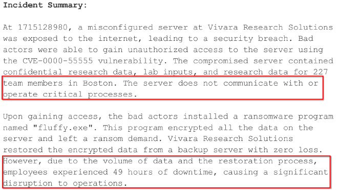 Incident Summary