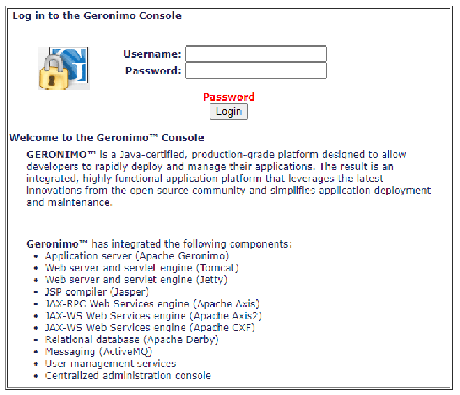 Geronimo Login